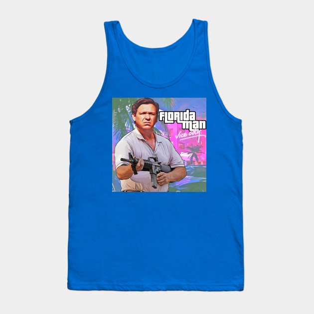 Ron DeSantis Florida Man Tank Top by The Libertarian Frontier 